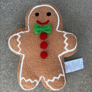 Gingerbread Man Decorative Pillow - NWT